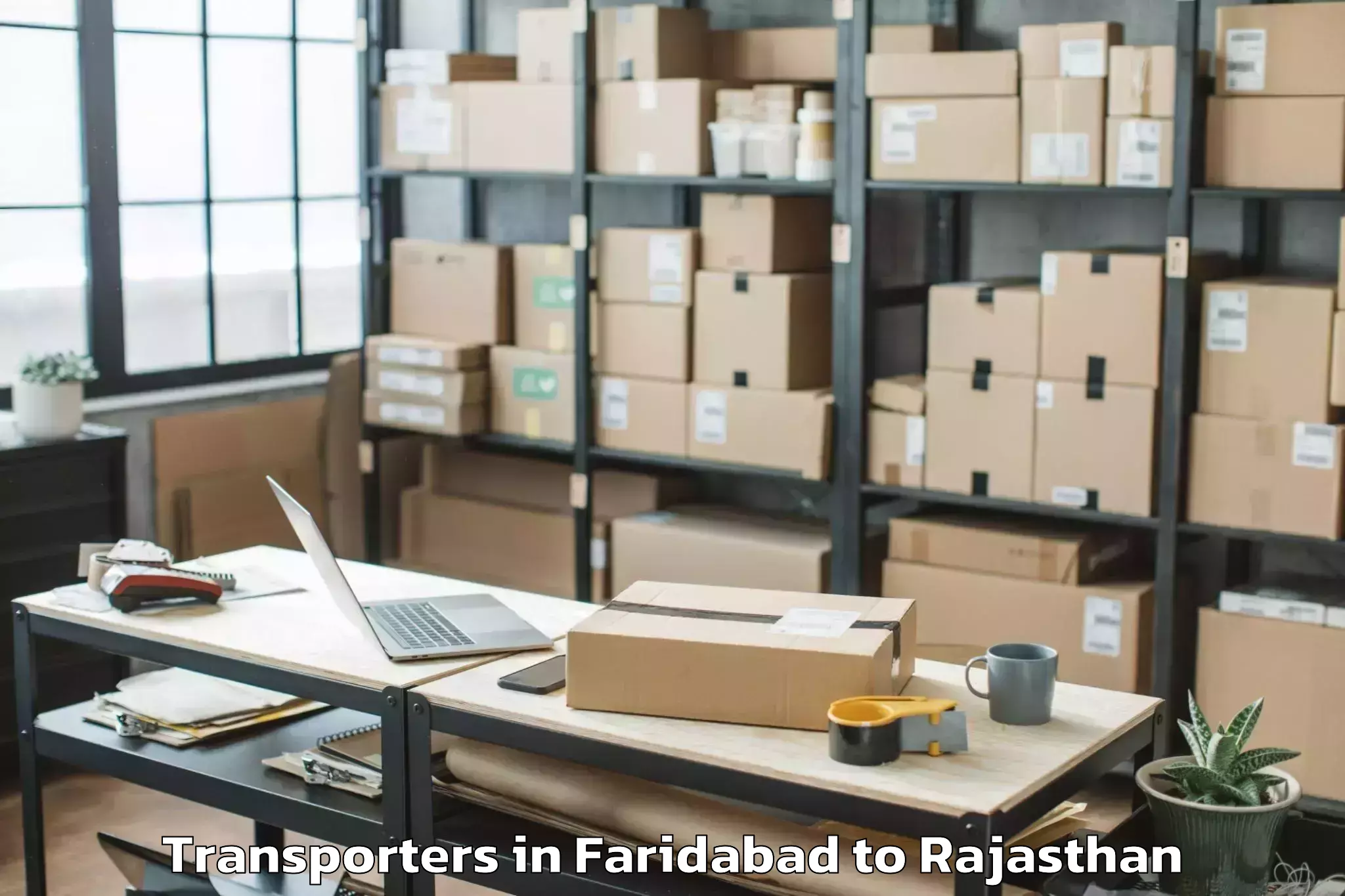 Hassle-Free Faridabad to Geetanjali University Udaipur Transporters